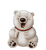 Eisbär lacht - Free animated GIF