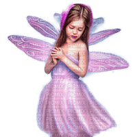 kikkapink winter fairy girl child purple - png grátis