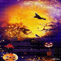 soave background animated halloween  pumpkin - Darmowy animowany GIF