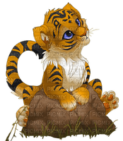 cut little tiger - PNG gratuit