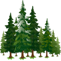 pine trees Bb2 - gratis png