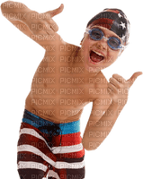 Kaz_Creations Child Boy Swimming - png gratis