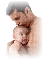 homme avec bébé - PNG gratuit