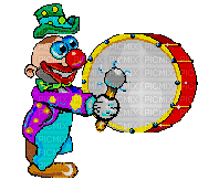clown - Bezmaksas animēts GIF