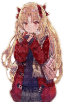 Rena red anime Girl Mädchen Winter - darmowe png
