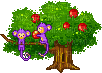 Monkey Tree - Darmowy animowany GIF