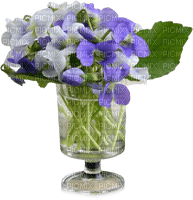 kikkapink spring summer vase purple flowers - gratis png