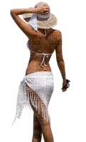 Kaz_Creations Woman Femme With Hat Beachwear - δωρεάν png