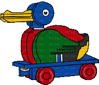 Bird Lego - Free animated GIF