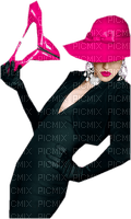 Kaz_Creations Woman Femme Shoes Black Pink - бесплатно png