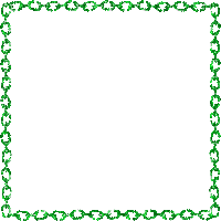 chantalmi cadre frame green vert - GIF animado gratis