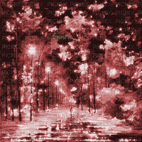Y.A.M._Art Autumn background red - GIF animé gratuit
