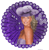 femme violette - Бесплатни анимирани ГИФ