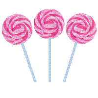 pink glitter lollipops - GIF animate gratis