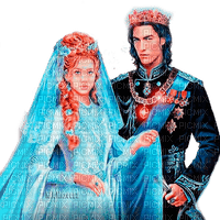 Y.A.M._Vintage Fantasy Couple wedding - Free PNG