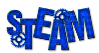 Steam.Text.Blue - PNG gratuit