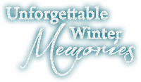 soave text winter memories white teal - PNG gratuit