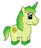 Butterfly green Unicorn - Free animated GIF