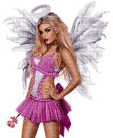 angel ange engel fantasy femme woman frau tube human person people pink amor valentine love - Free PNG