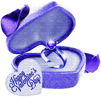 Ring.Box.Petals.Card.White.Blue - 無料png