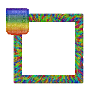 Small Rainbow Frame - GIF animé gratuit