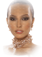 soave woman face fashion pink beige