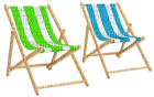 Kaz_Creations Deco Beach Chairs - PNG gratuit