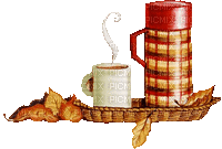 cafe coffee deco autumn automne - Ücretsiz animasyonlu GIF
