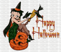 MMarcia gif halloween Betty Boop - Бесплатный анимированный гифка