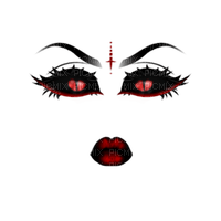 Gothic face makeup bp - Free PNG