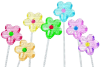 flower lollipops - безплатен png