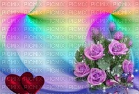 image encre couleur effet cadre bon anniversaire fleurs roses mariage coeur arc en ciel edited by me - Free PNG