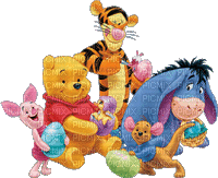 Easter - Pooh And Friends - GIF animé gratuit