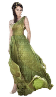 woman green femme vert💚 - png gratuito