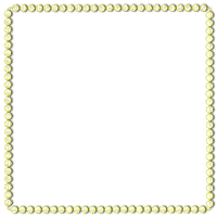 Yellow Pearls Frame - png grátis