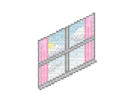 window pixel art - GIF animate gratis