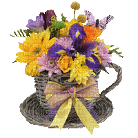 kwiatowa dekoracja - Бесплатный анимированный гифка