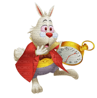 alice in wonderland white  rabbit clock