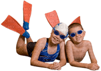 Kaz_Creations Children Friends Swimming - ilmainen png