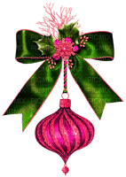 Christmas.Winter.Deco.Green.Pink - Free PNG