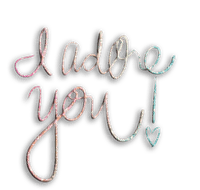 kikkapink i adore you text love pink - Free PNG
