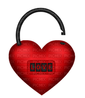 Kaz_Creations Deco Heart Love Hearts Padlock - PNG gratuit