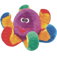 rainbow octopus plush - PNG gratuit