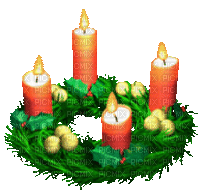 x-mas advent candle - Gratis geanimeerde GIF