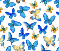 VanessaVallo _crea- blue butterfly's background - ilmainen png