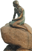 Meerjungfrau Statue - Gratis geanimeerde GIF