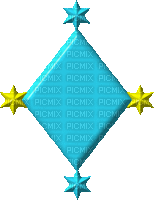 blue diamond - Бесплатный анимированный гифка