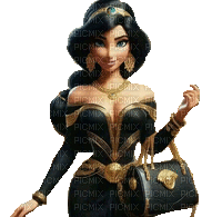Jasmine Anime Woman - GIF animé gratuit