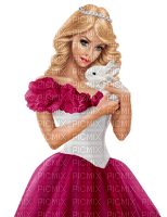 Woman with her rabbit. Easter. Spring. Leila - gratis png