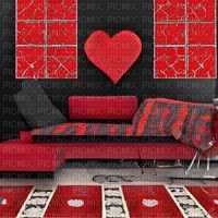 Black and Red Living Room - zdarma png
